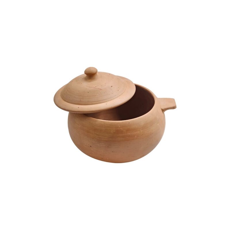 Traditional Handcrafted Clay Cooking Pot / Curry/ Biryani Pot |  Artisan-Made Natural Baked Clay - Image 3