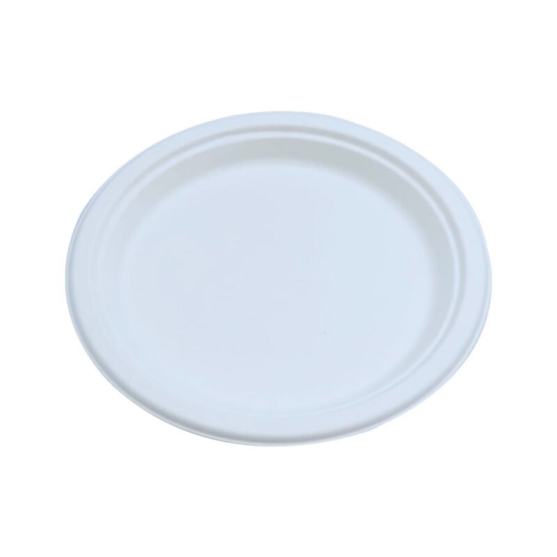 Disposable Sugarcane Bagasse  8.86" Round Plate Pack of 25/ Wholesale 25pcs | Pearl Naturals - Image 2