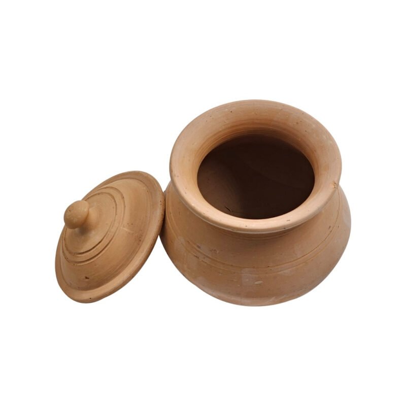 Traditional Handcrafted Handmade Clay Dahi / Curd Pot with Lid | Artisan-Made Natural Baked Clay - Image 2